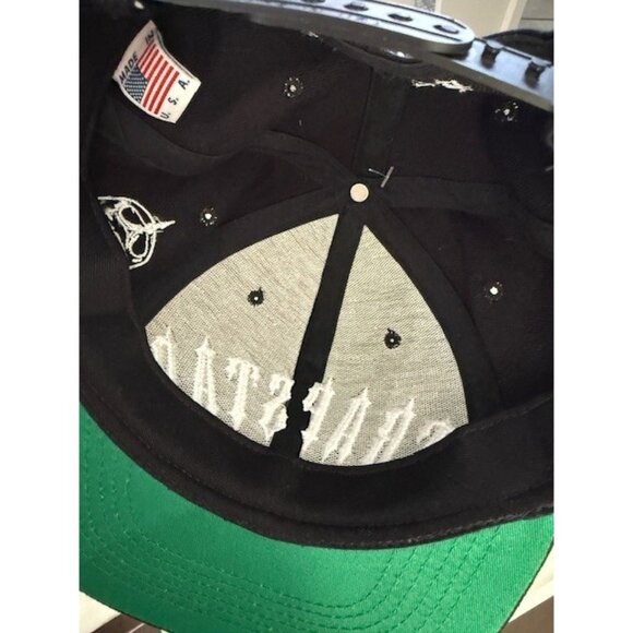 Trapstar Irongate Logo Cap Hat US Seller Skull Black White Made in USA Snap Back - Picture 9 of 9